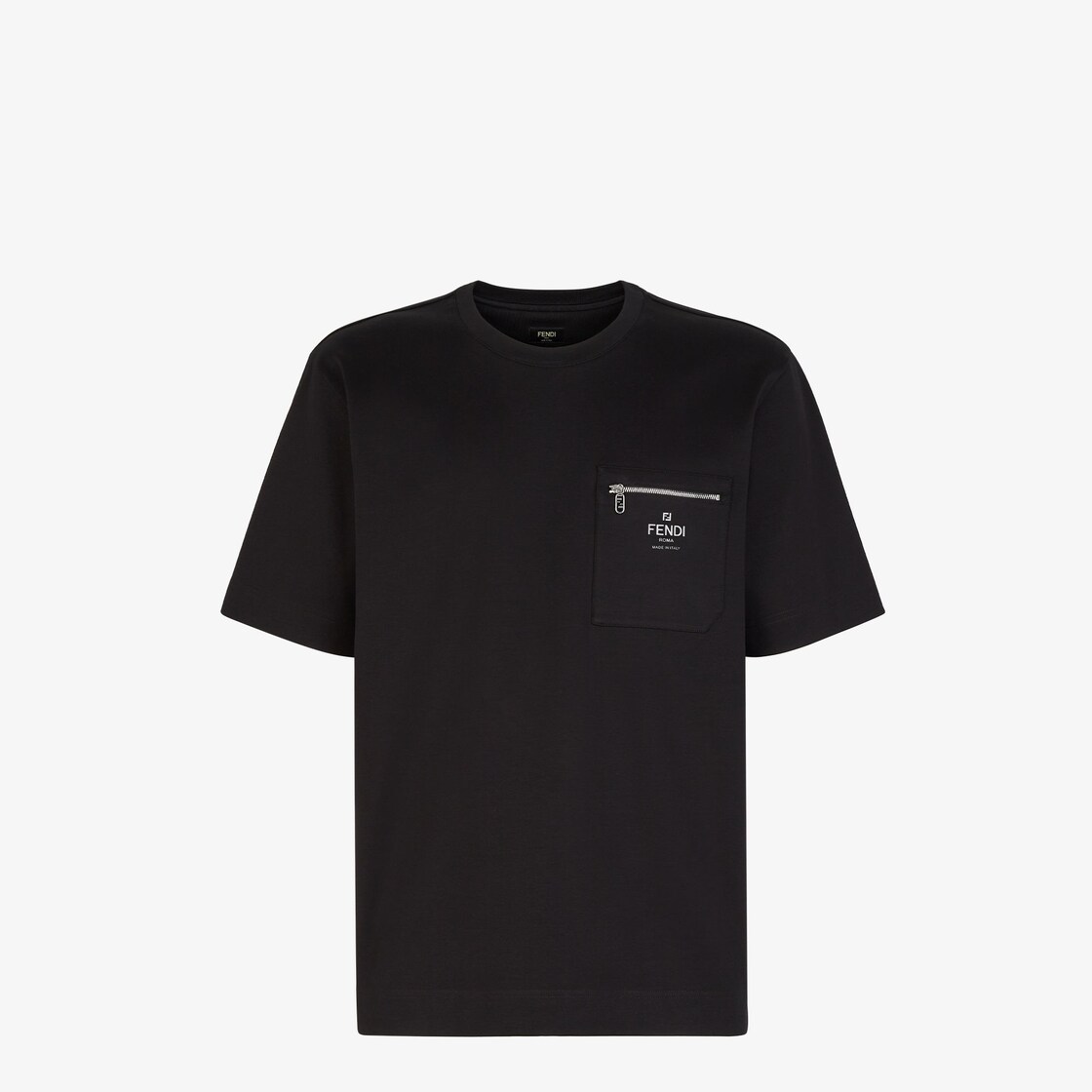 T Shirt Black cotton T shirt Fendi