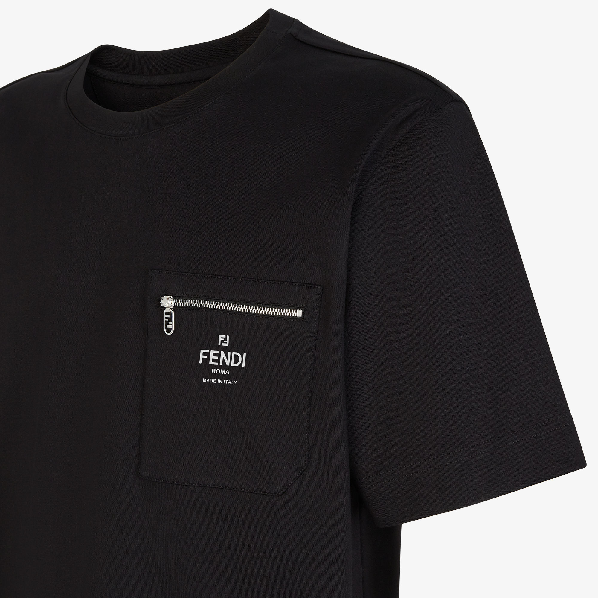 Tシャツ コットン ブラック | Fendi Tシャツ コットン ブラック | Fendi