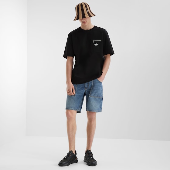 Fendi Short-sleeved, crew-neck, oversized T-shirt | Thumbnail 4