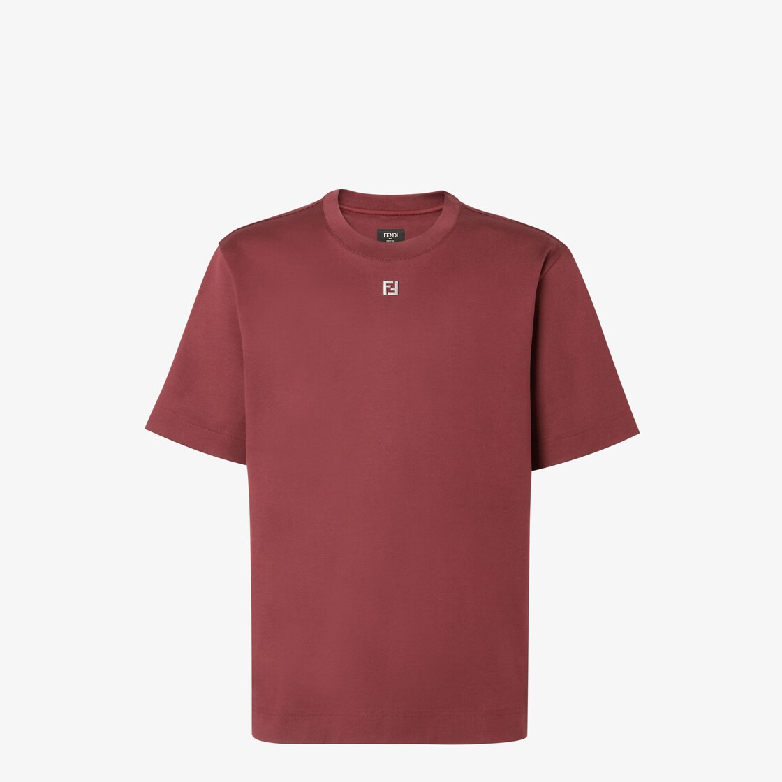 T-Shirt Burgundy cotton T-shirt Red - Image 1/3