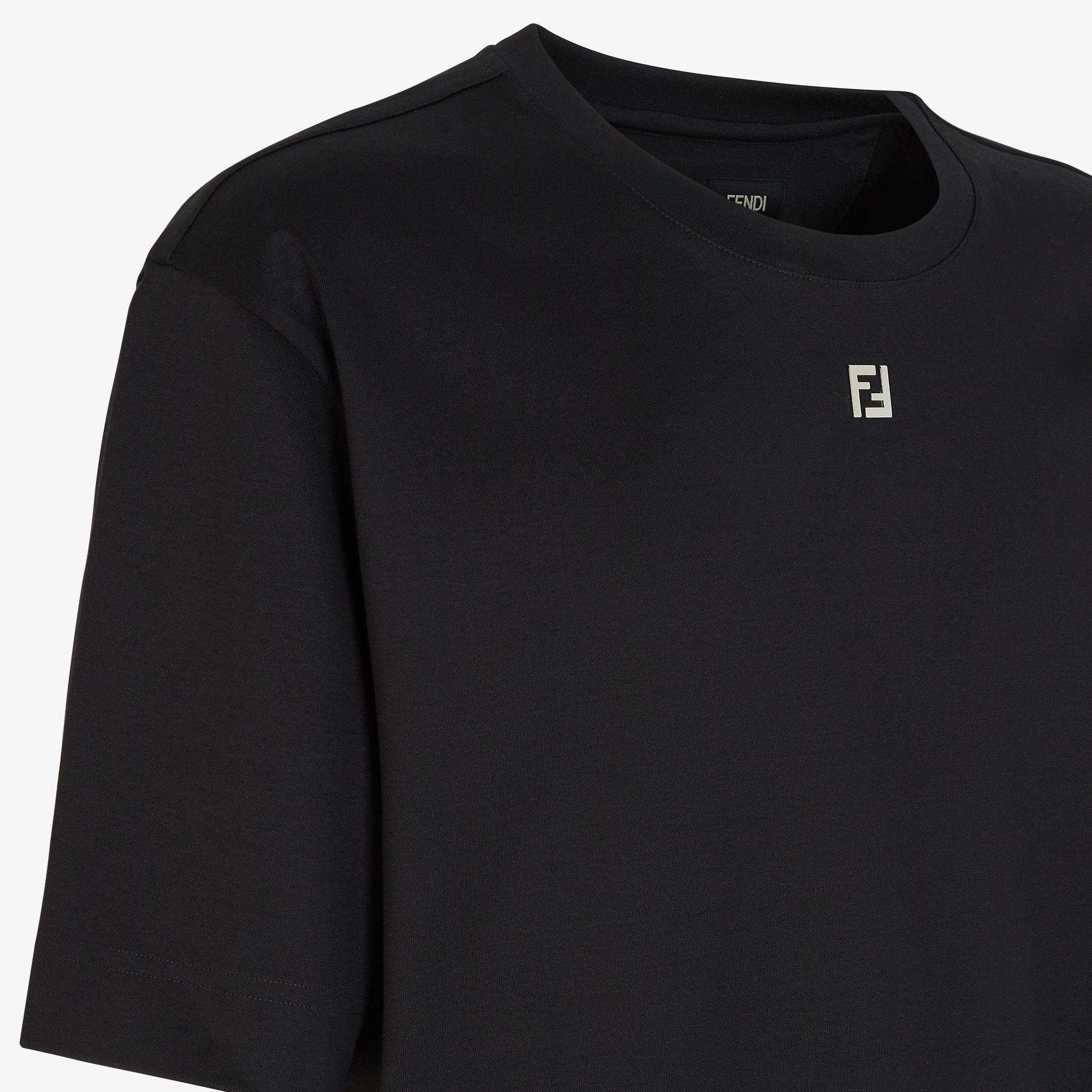 T-shirt Fendi Black size L International in Cotton - 54779789