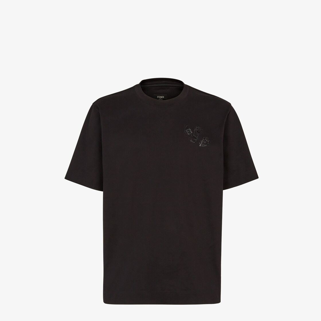 Fendi black cotton t shirt hotsell