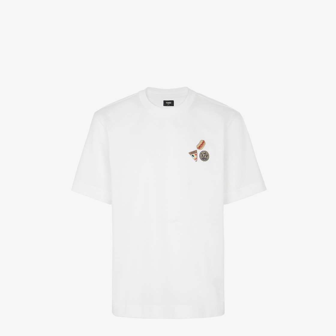 Shop Men s Designer White T shirts Polos FENDI US