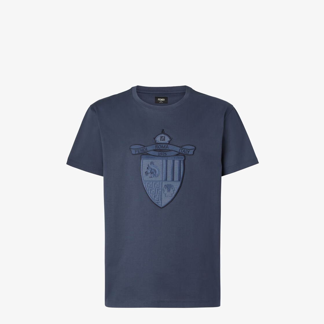 T-Shirt Navy blue cotton T-shirt Blue - Image 1/4