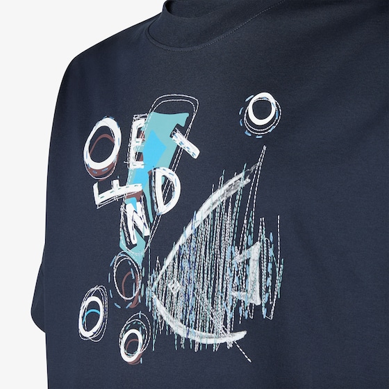 Fendi Regular-fit, short-sleeved crew-neck T-shirt | Thumbnail 3