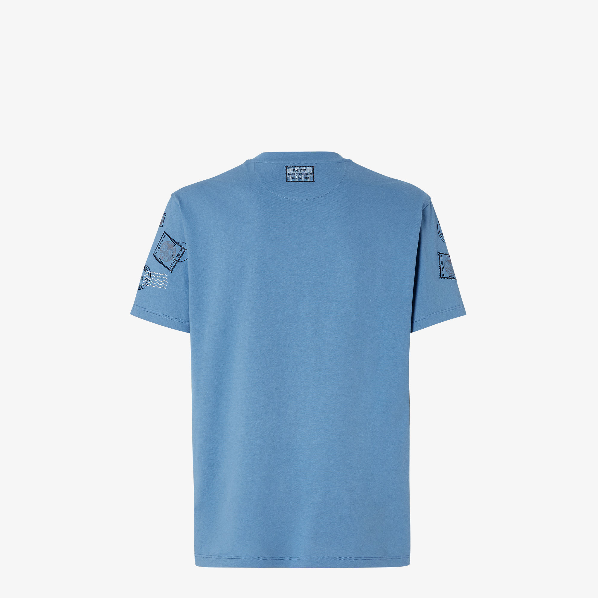 Tシャツ・カットソー FENDI Air force blue cotton t-shirt (FY0936ARYY F0U6K) T-Shirt Cotton Light blue | Fendi
