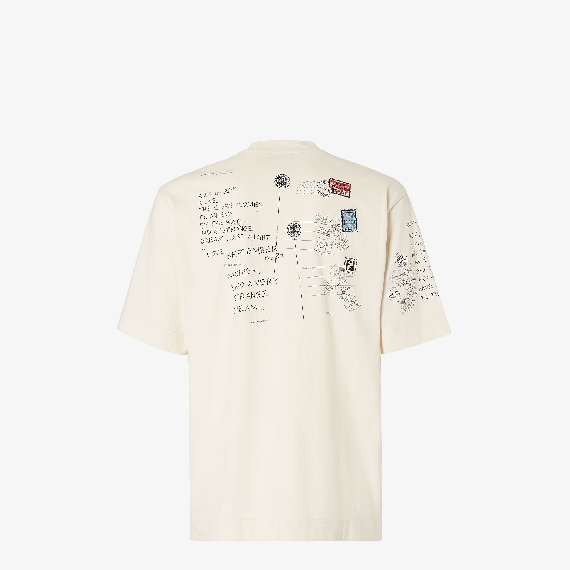 FENDI White Sagittarius Embroidered T-shirt 44 | eBay