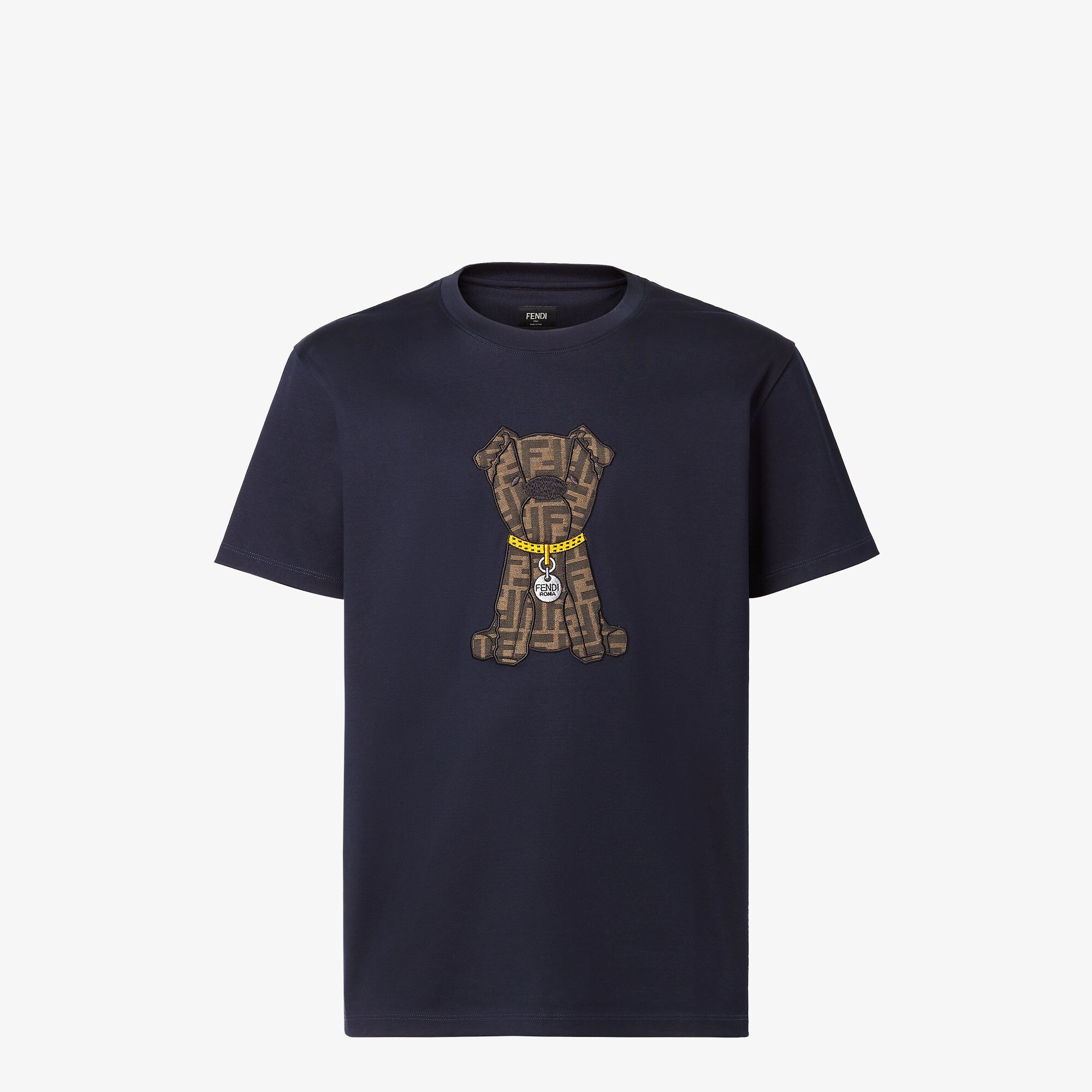 T-Shirt Cotton Blue | Fendi