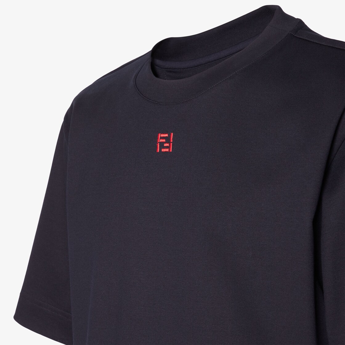 T-Shirt Dark blue cotton T-shirt Blue - Image 4/5