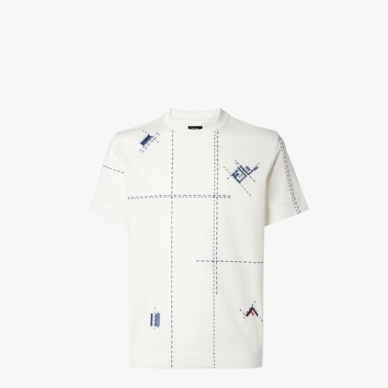 Regular-fit, short-sleeved crew-neck T-shirt