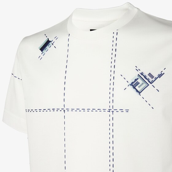 Fendi Regular-fit, short-sleeved crew-neck T-shirt | Thumbnail 3