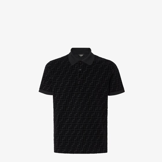 Fendi Polo Shirt In Black