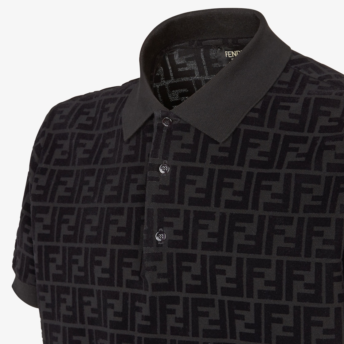 Polo shirt Black jersey polo shirt Fendi