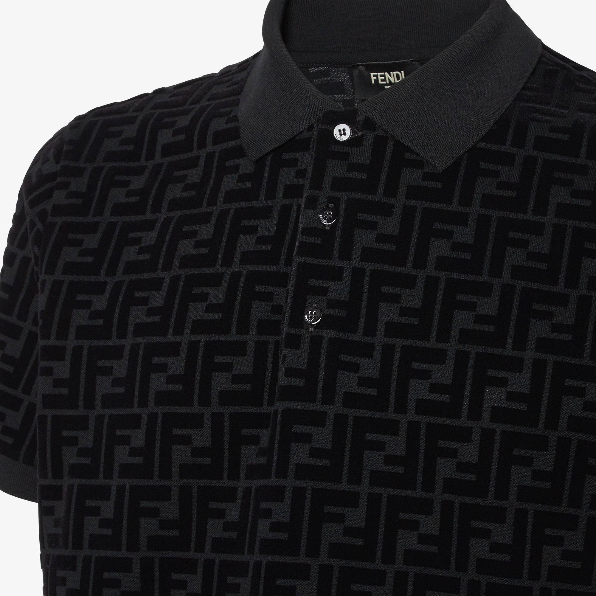 Polo shirtBlack jersey polo shirt