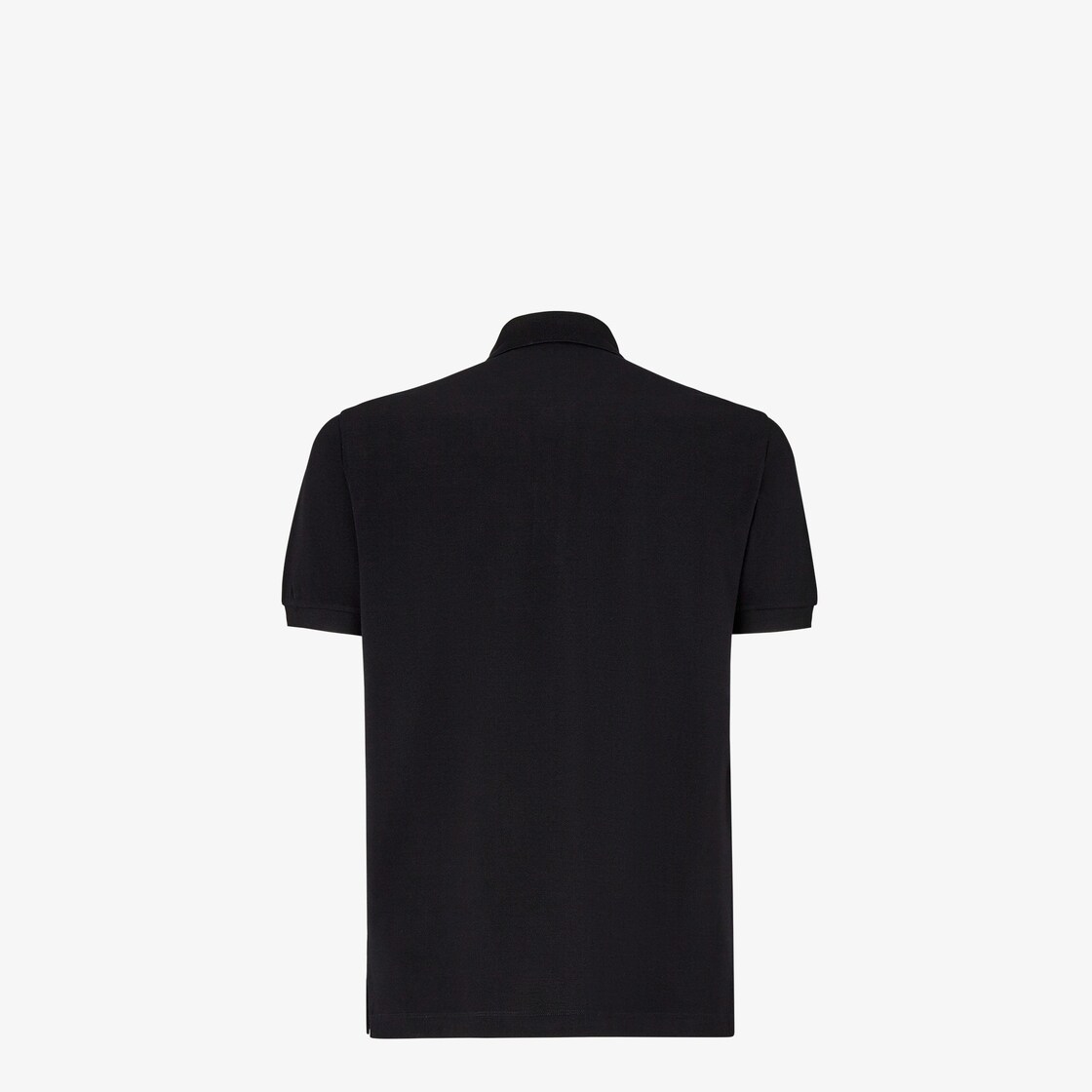 Polo shirt - Black piqué polo shirt | Fendi