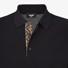 Polo shirt Black pique polo shirt Fendi