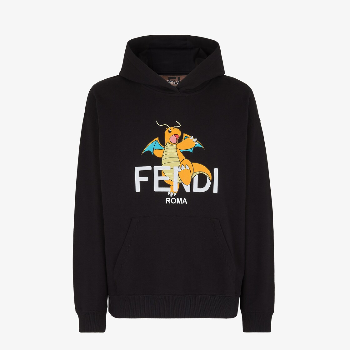 Fendi logo hot sale hoodie