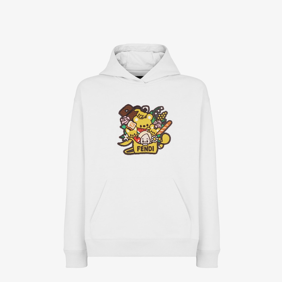 Silvia and The Baguette スウェットシャツ コットン ホワイト Silvia and The Baguette スウェットシャツ コットン ホワイト