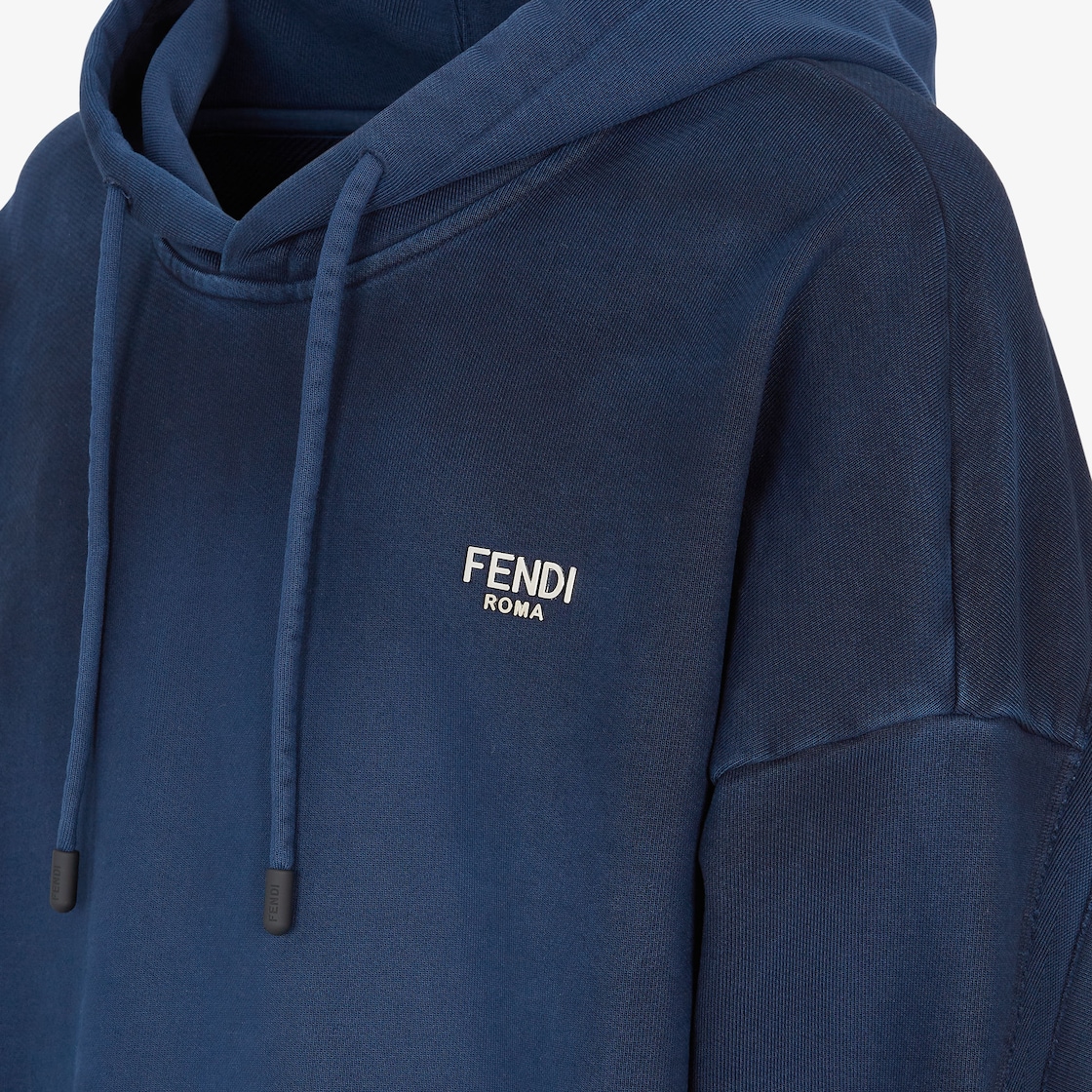 Blue fendi hoodie on sale