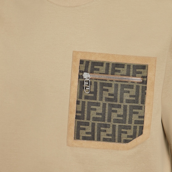 Fendi Skater-style T-shirt with zip pocket on the chest | Thumbnail 3