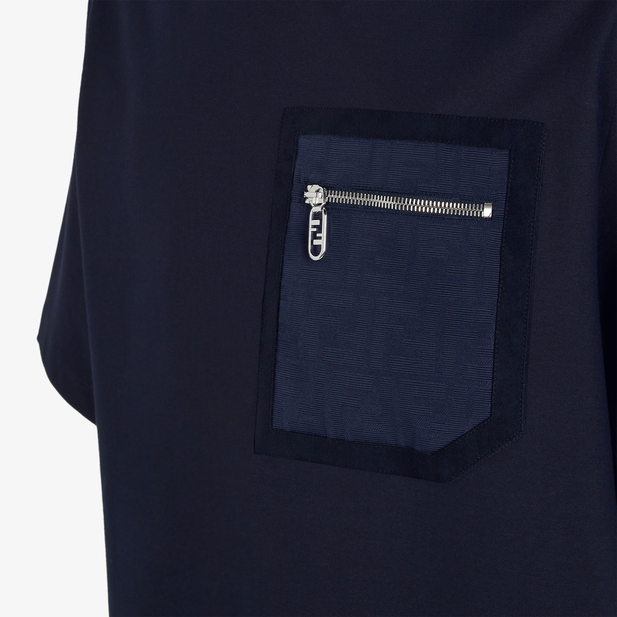 Fendi Skater-style T-shirt with zipped patch pocket on the chest | Thumbnail 3