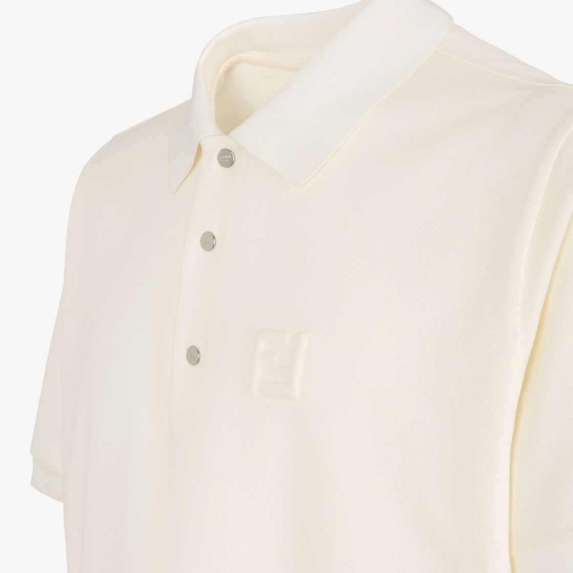 Polo shirt White cotton polo shirt White - Image 4/5