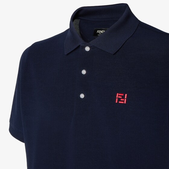 Fendi Short-sleeved polo shirt featuring a classic collar | Thumbnail 3
