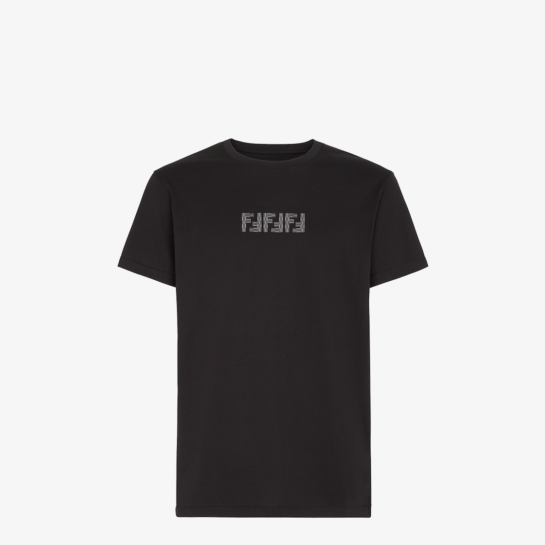 Black and white fendi t shirt hotsell