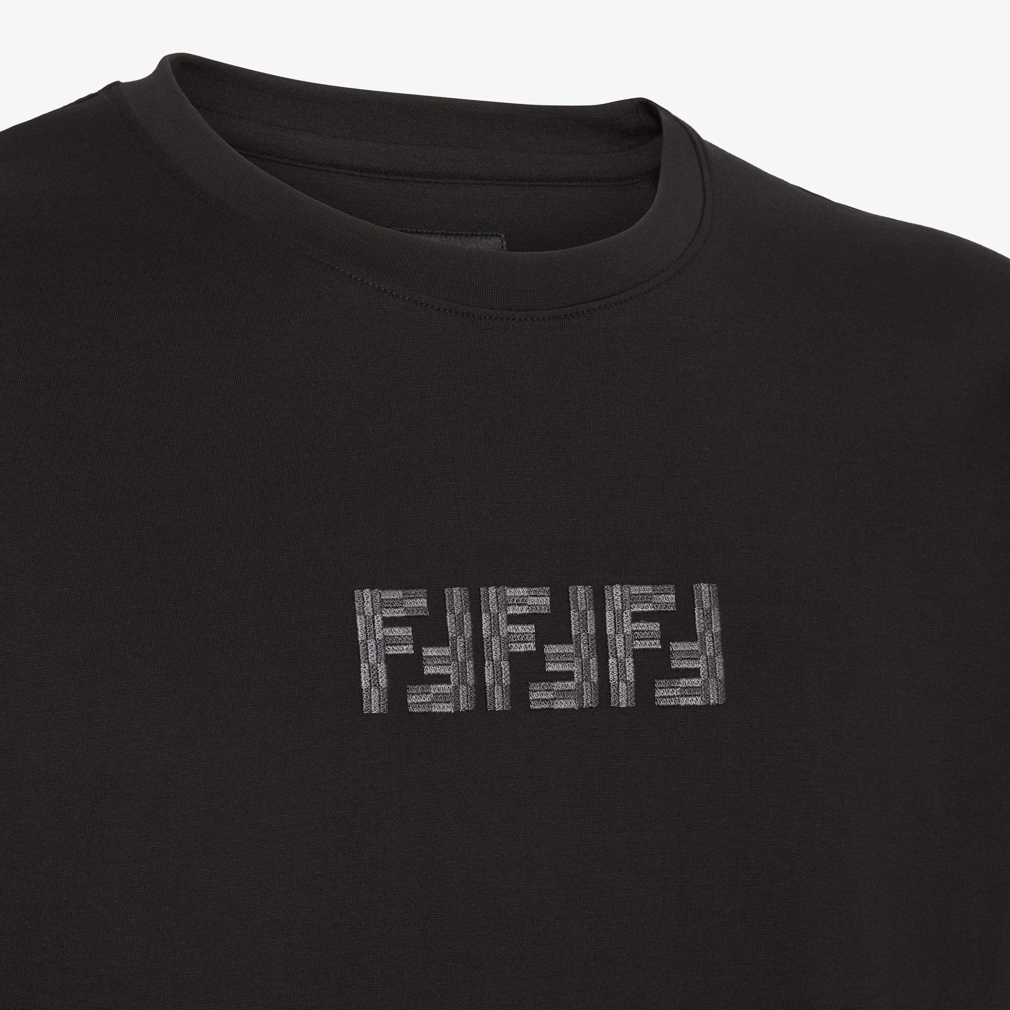 T Shirt Black cotton T shirt Fendi