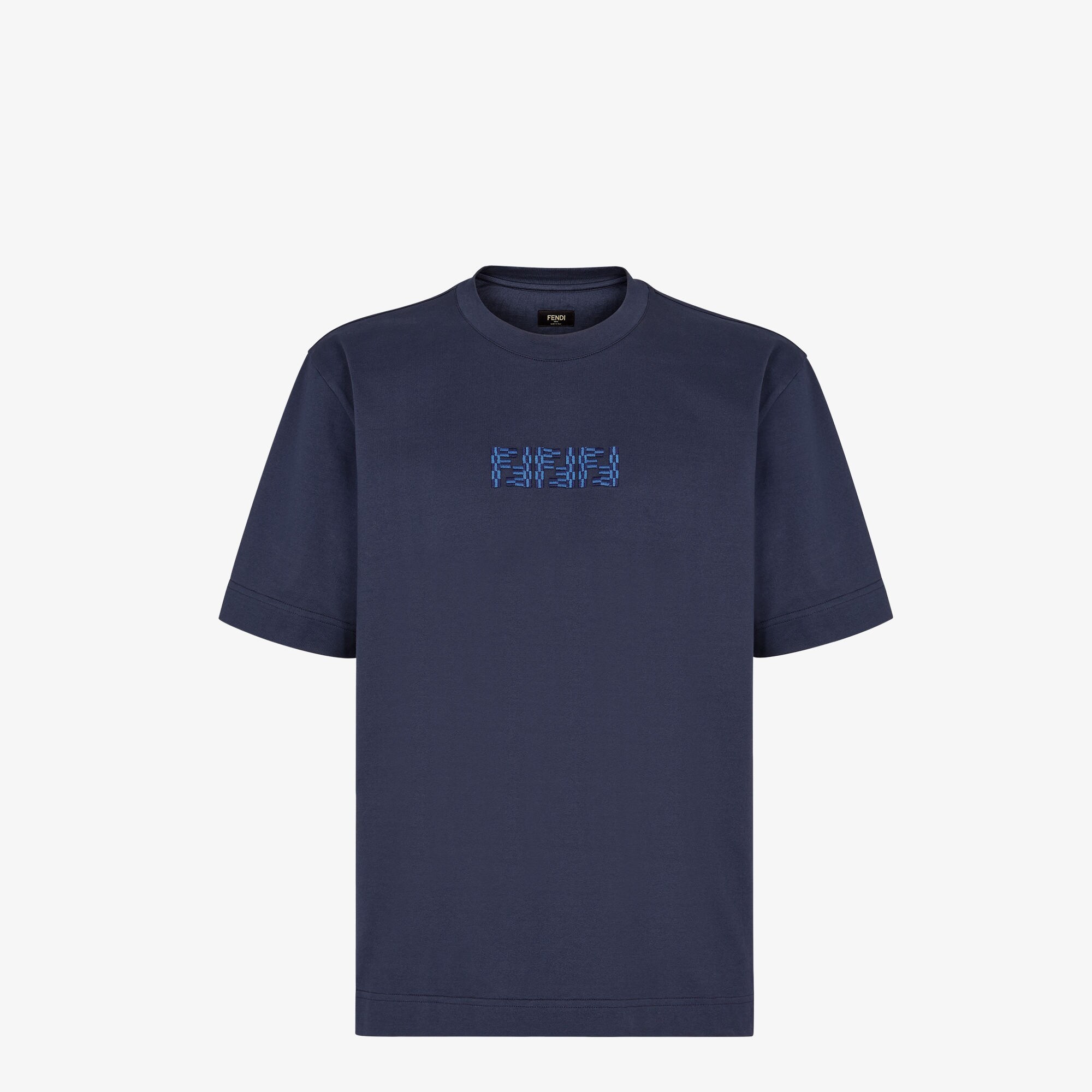 Tシャツ - ネイビーブルーコットン Tシャツ | Fendi