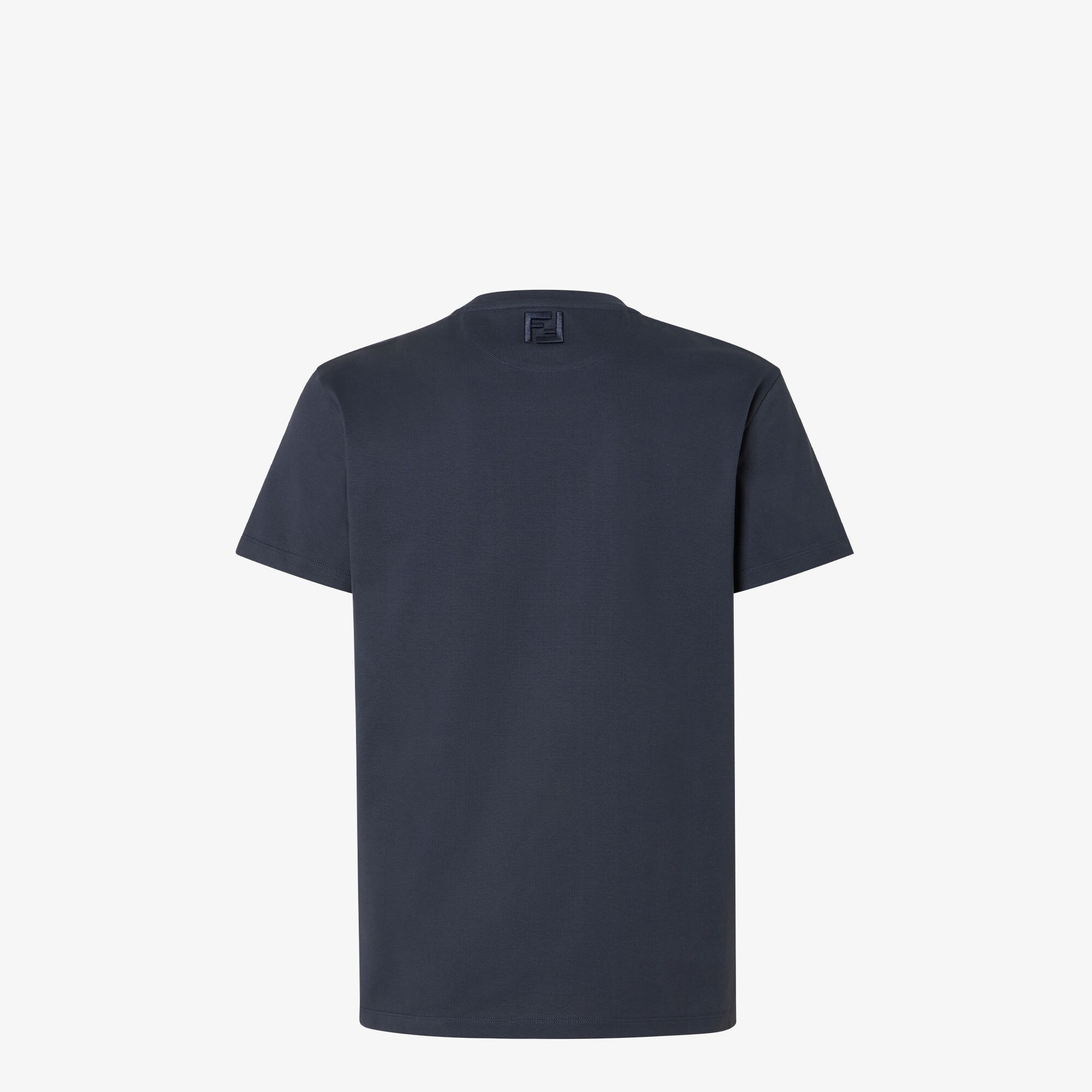 関税送料込★FENDI★FF コットン Tシャツ★BLUE FENDI ブルー FFコットン Tシャツ FY0936-AR79-F04V6 (FENDI/T