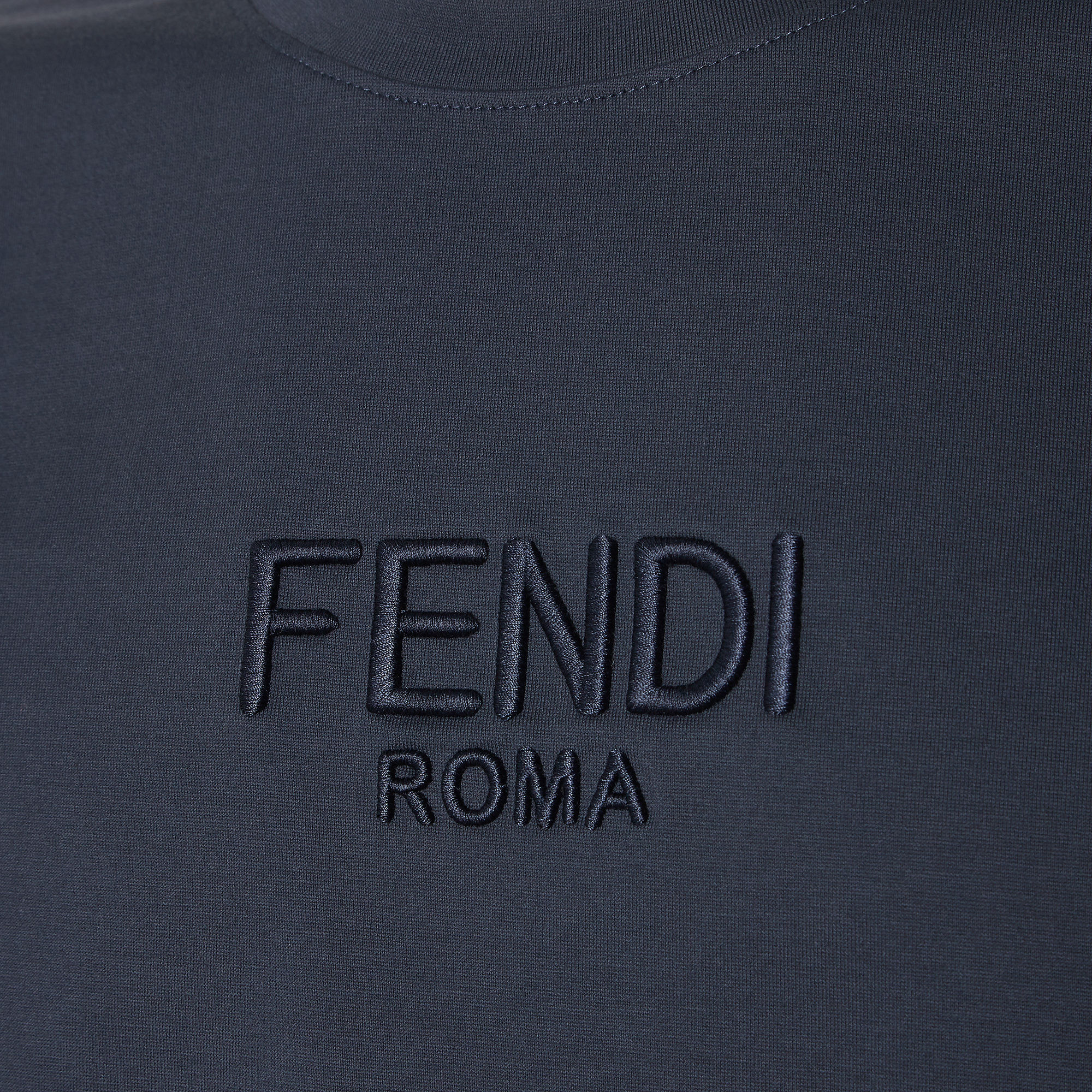 T-Shirt Cotton Blue | Fendi