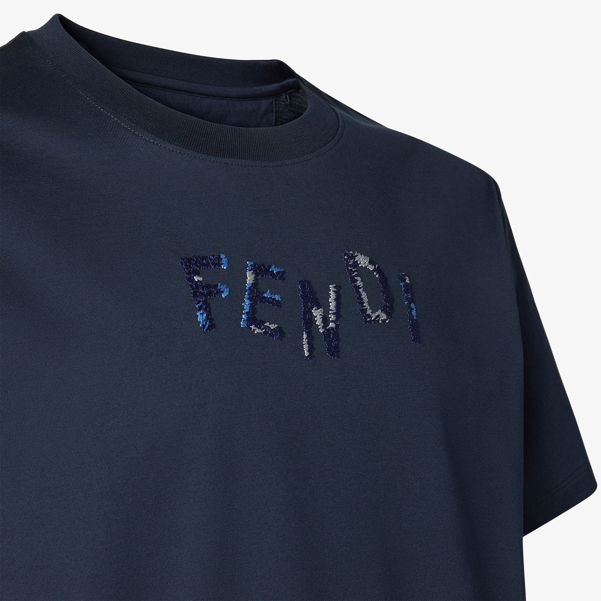 Tシャツ コットン ブルー | Fendi