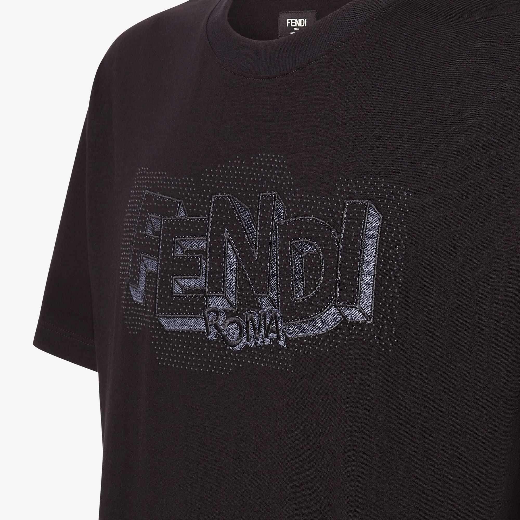 T-Shirt Cotton Black | Fendi