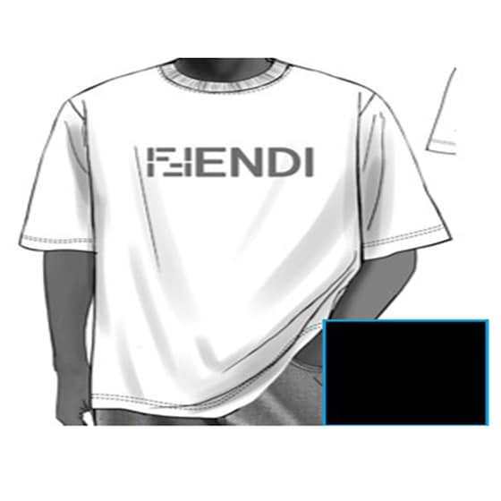 Fendi Slim-fit short-sleeved crew-neck T-shirt