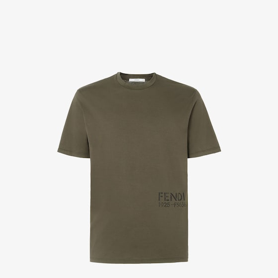 Fendi Regular-fit customised T-shirt with Stencil