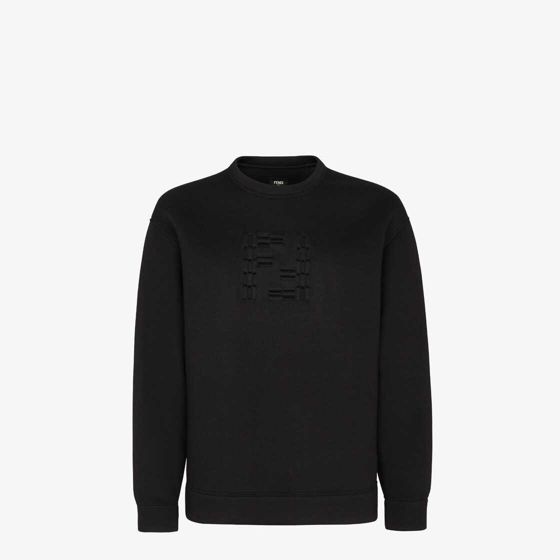 Fendi black cotton sweatshirt best sale