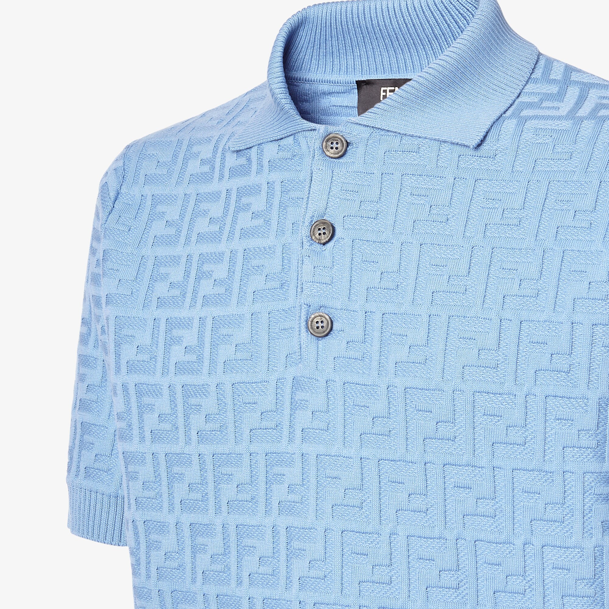 Fndiページ Polo Shirt - Light blue | FENDI GB