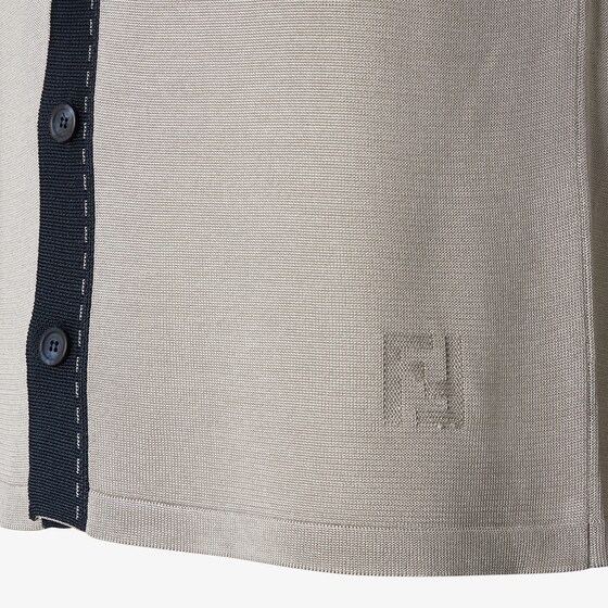 Fendi Short-sleeved cardigan with collar and left-side breast | Thumbnail 3