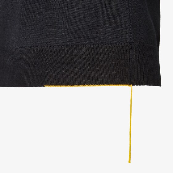 Fendi Short-sleeved polo shirt customised with contrasting yellow | Thumbnail 3