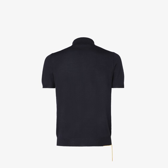 Fendi Short-sleeved polo shirt customised with contrasting yellow | Thumbnail 2