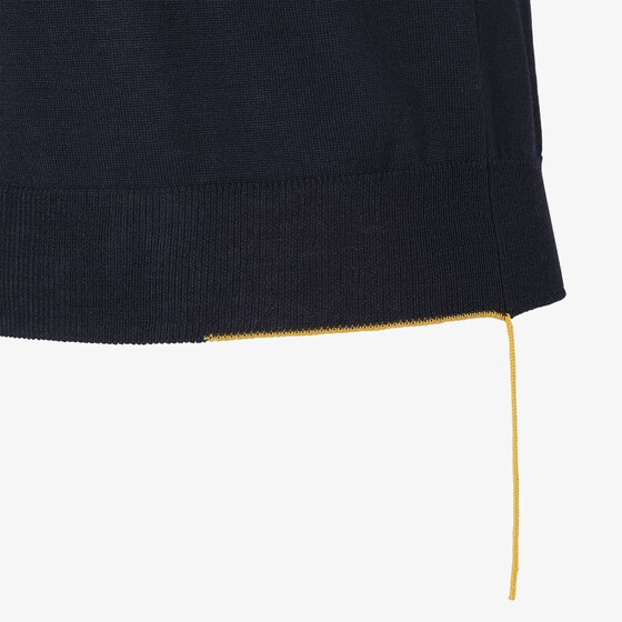 Fendi Short-sleeved polo shirt customised with contrasting yellow | Thumbnail 3