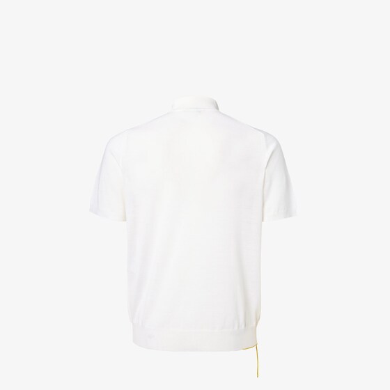 Fendi Short-sleeved polo shirt customised with contrasting yellow | Thumbnail 2