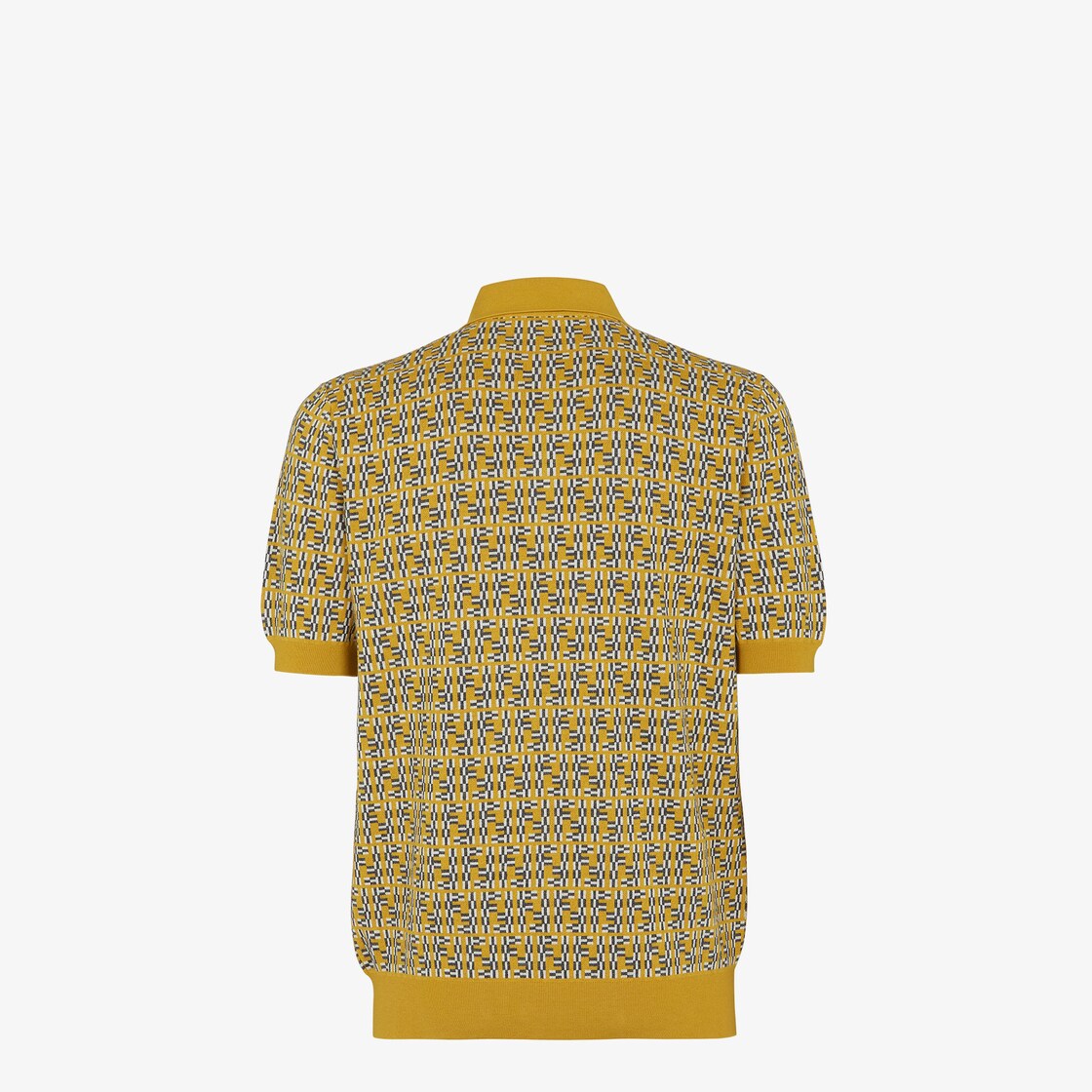 Polo shirt Yellow FF Labyrinth wool polo shirt Yellow - Image 2/4