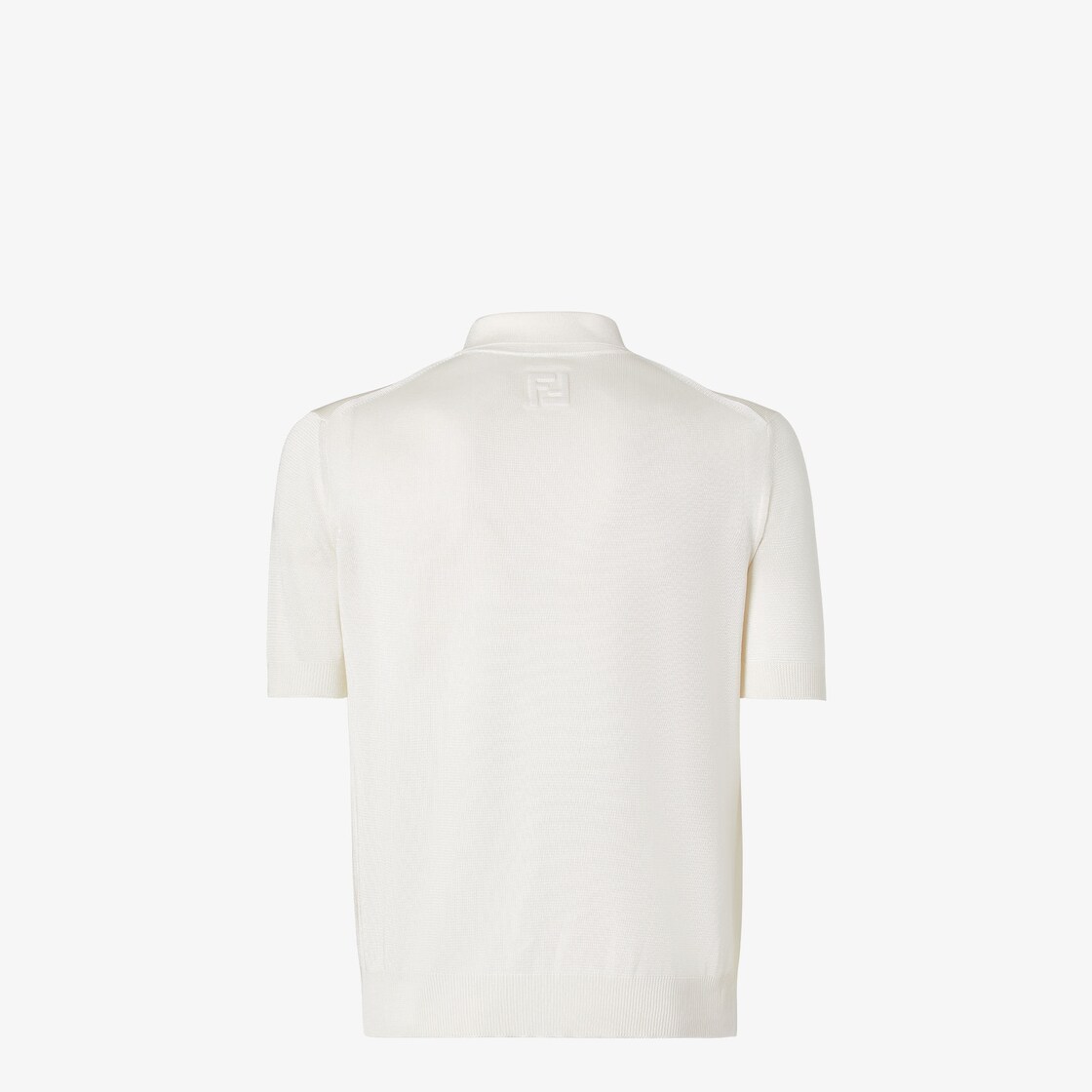 Polo shirt White viscose polo shirt White - Image 2/4