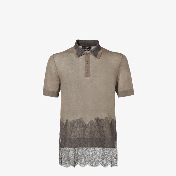 Fendi Polo Shirt In Brown