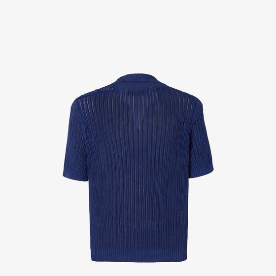 Fendi Short-sleeved jumper with an open, buttonless polo collar | Thumbnail 2