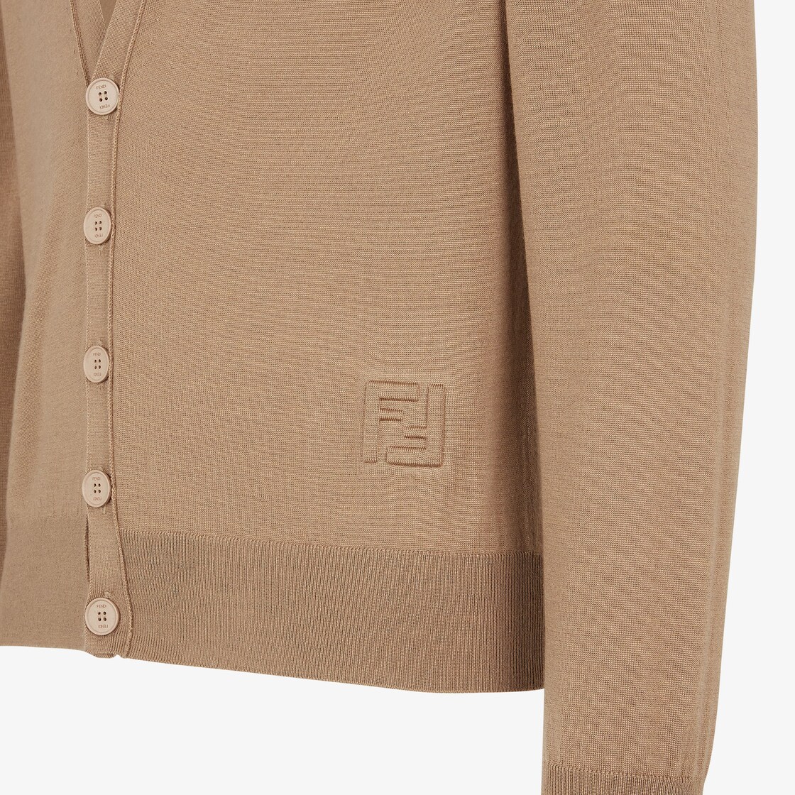 Cardigan Light brown wool cardigan Brown - Image 4/5