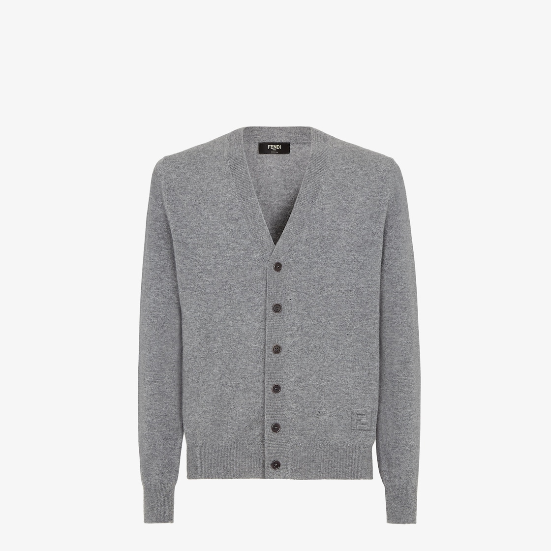 Cardigan Gray wool cardigan Gray - Image 1/5