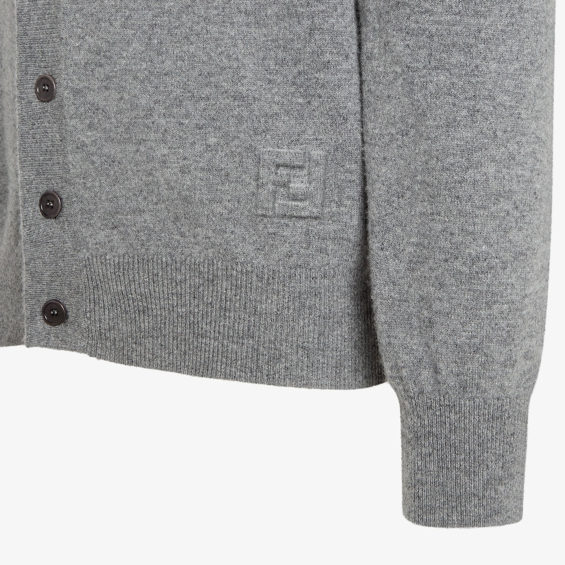 Cardigan Gray wool cardigan Gray - Image 4/5